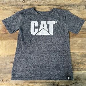 Chase Authentics Caterpillar Cat Heavy Machinery Boy's Size Medium Grey T-Shirt